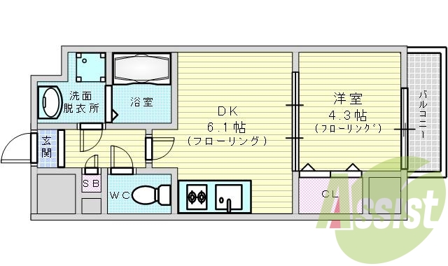 8階の間取り図