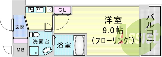 6階の間取り図