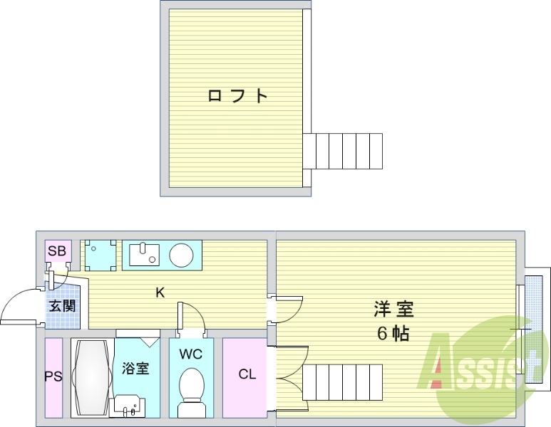 1階の間取り図