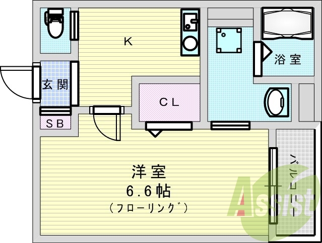 1階の間取り図
