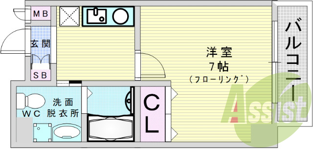2階の間取り図