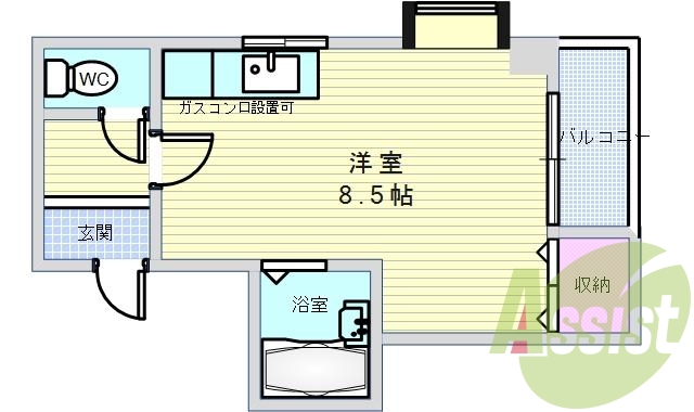 1階の間取り図