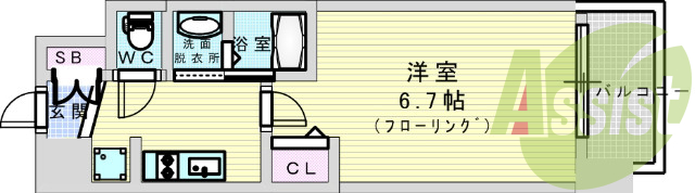 4階の間取り図