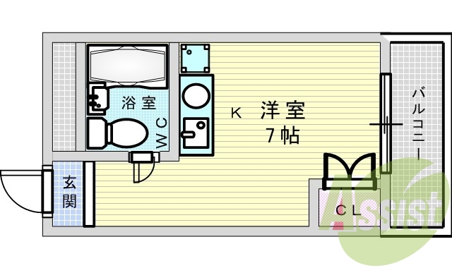 7階の間取り図