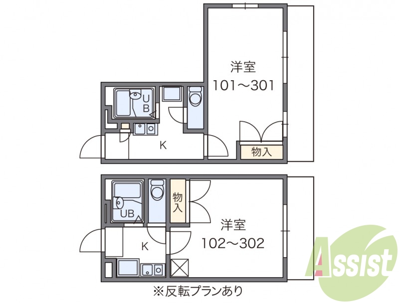 代表的な間取のため実際の間取とは異なる場合があります