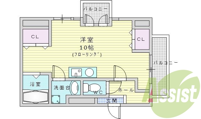 6階の間取り図