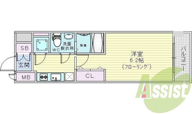 西淀川区野里。エスリード大阪シティグランツ。