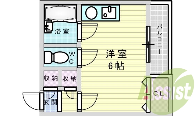 1階の間取り図