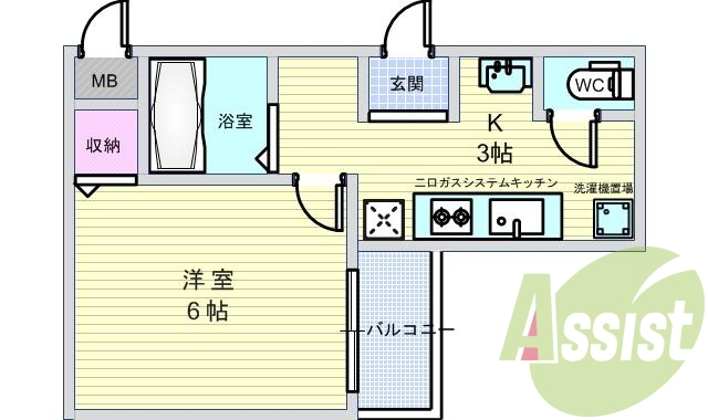 2階の間取り図