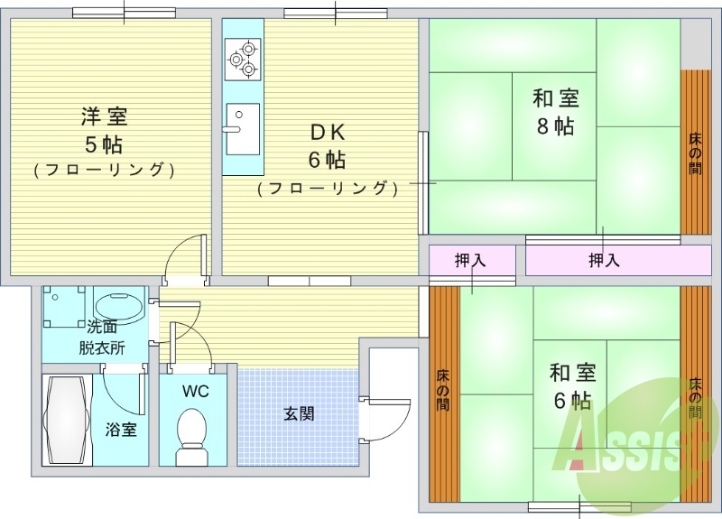 3階の間取り図