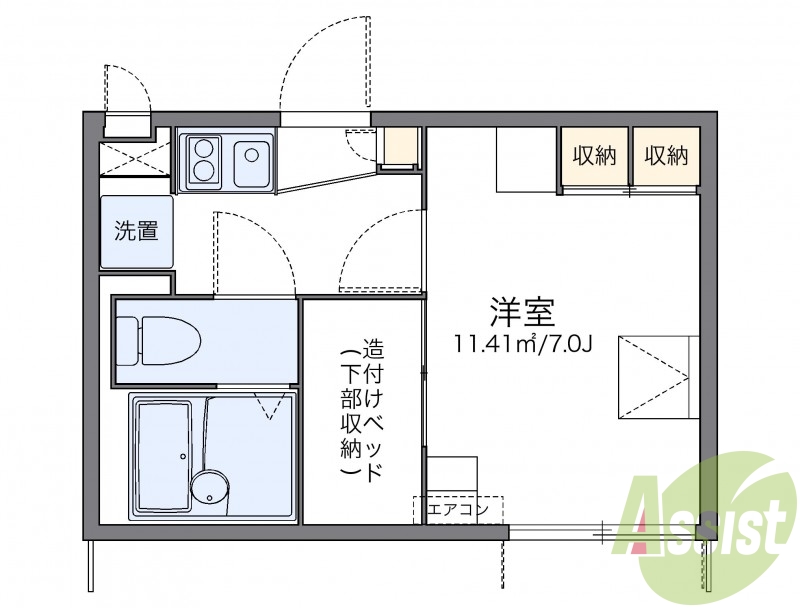1階の間取り図