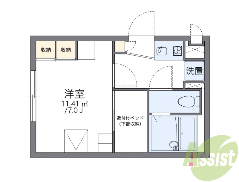 2階の間取り図