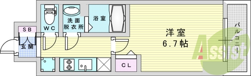 4階の間取り図