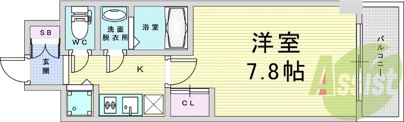 2階の間取り図