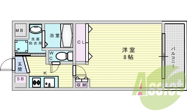 7階の間取り図
