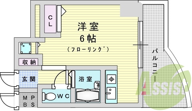 2階の間取り図
