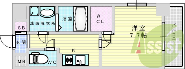 9階の間取り図