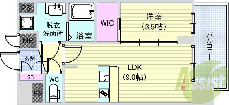 10階の間取り図
