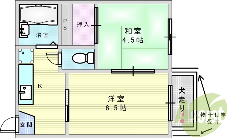1階の間取り図