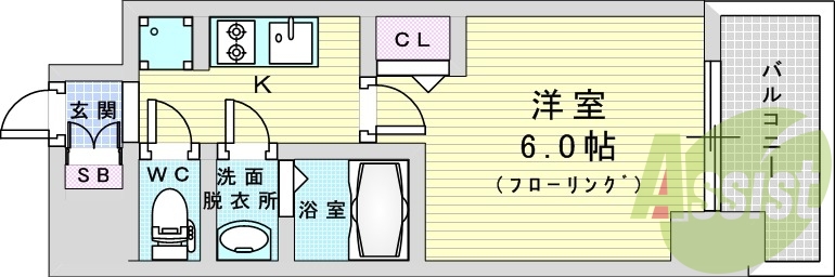 5階の間取り図