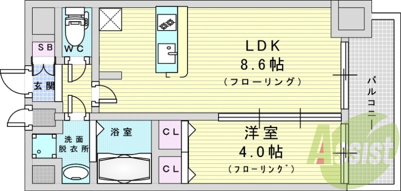 10階の間取り図