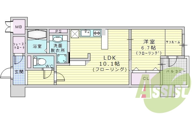 西淀川区歌島2丁目。COCOMARINI。