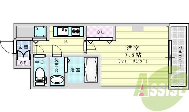 4階の間取り図
