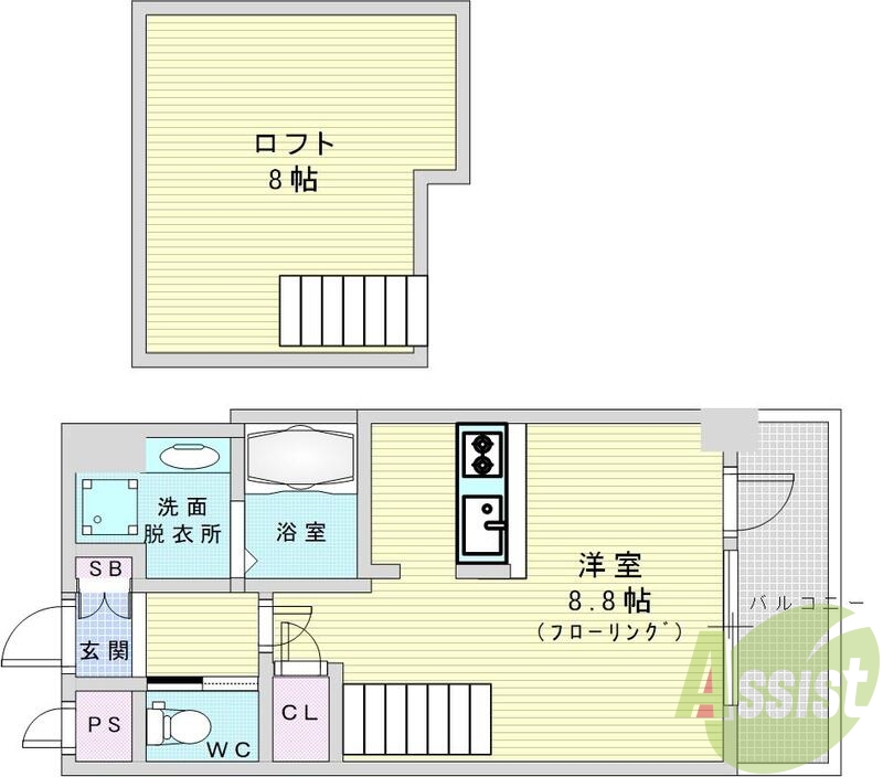 7階の間取り図