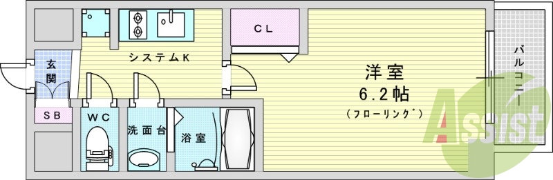 8階の間取り図