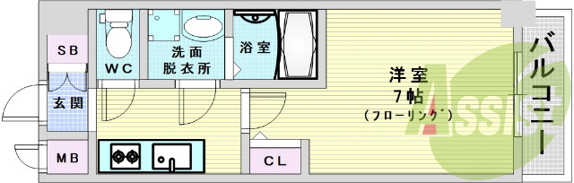 6階の間取り図