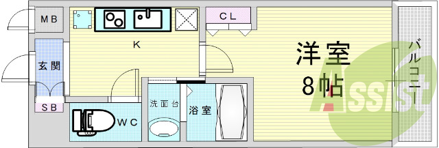 2階の間取り図