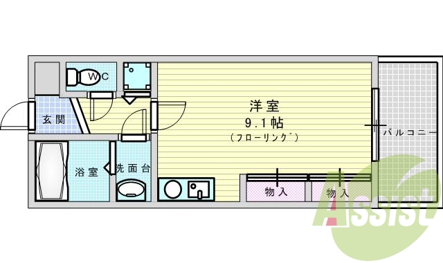オートロック、防犯カメラ、宅配ＢＯＸ、エアコン完備。