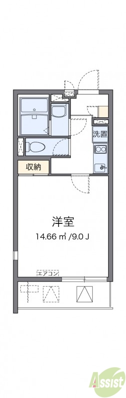 2階の間取り図