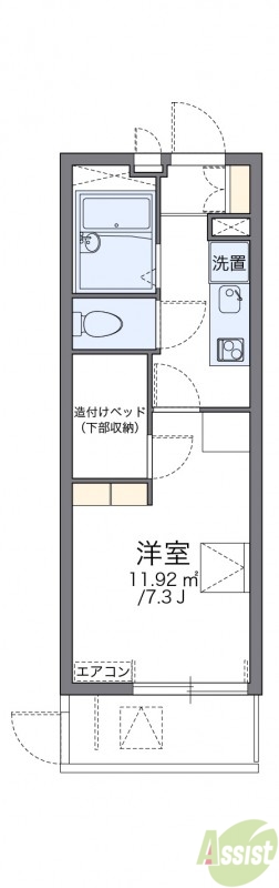 代表的な間取のため実際の間取とは異なる場合があります