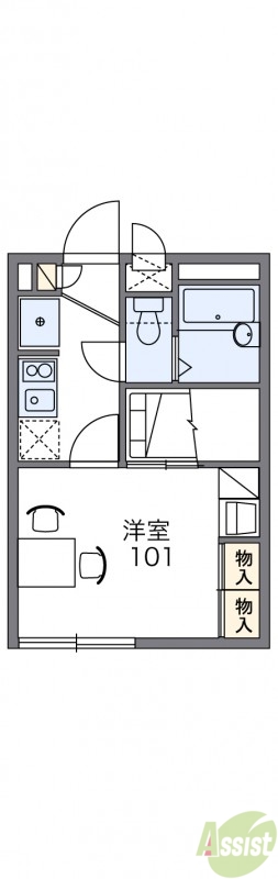 1階の間取り図
