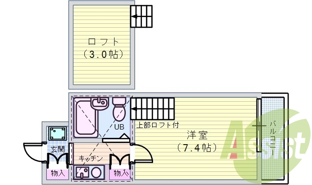 1階の間取り図
