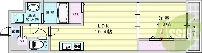 2階の間取り図