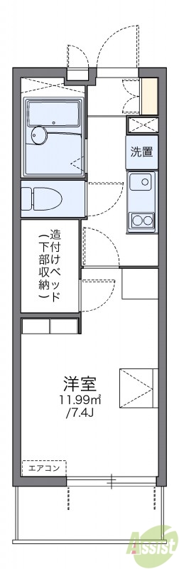 2階の間取り図