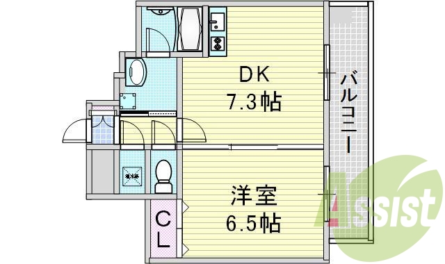8階の間取り図