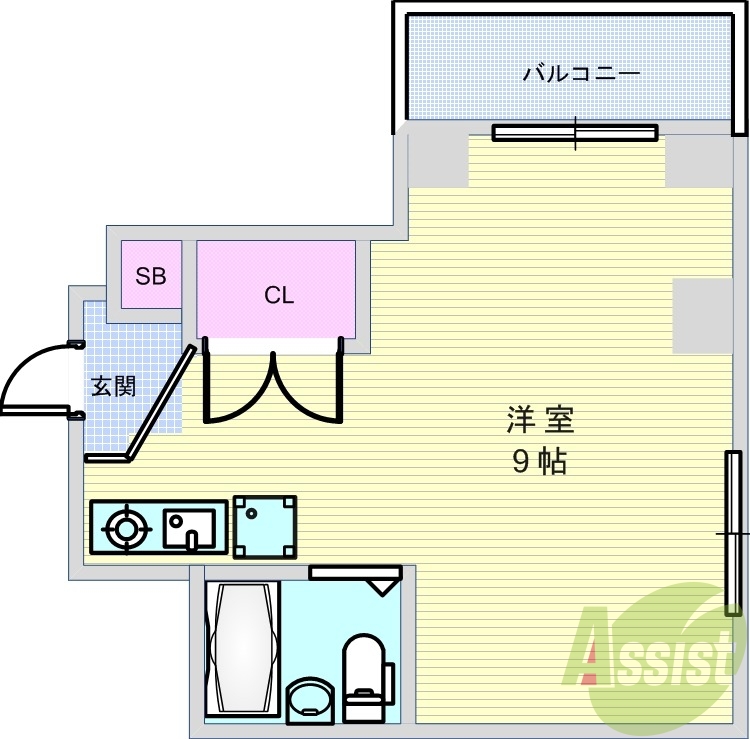 1階の間取り図