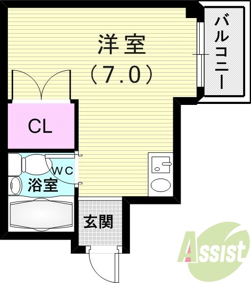 1階の間取り図