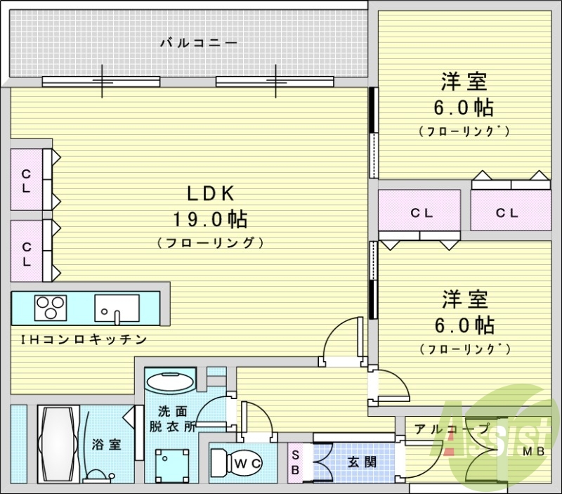 9階の間取り図