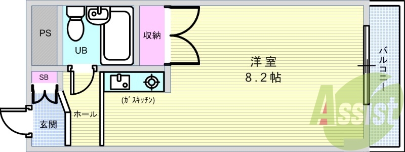 2階の間取り図
