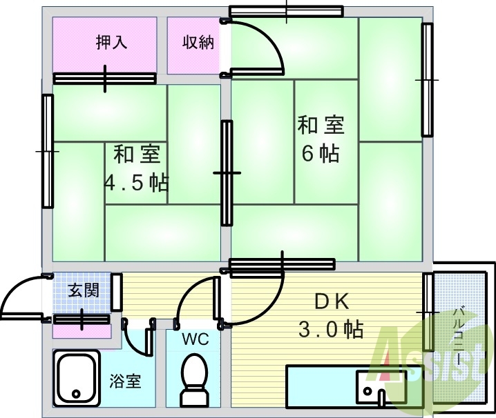 3階の間取り図