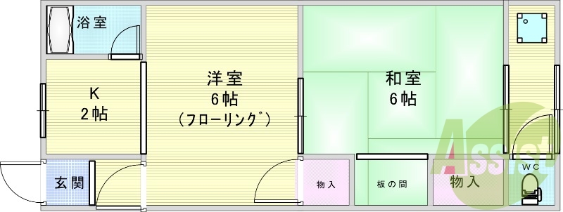 1階の間取り図