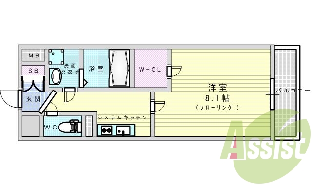 7階の間取り図