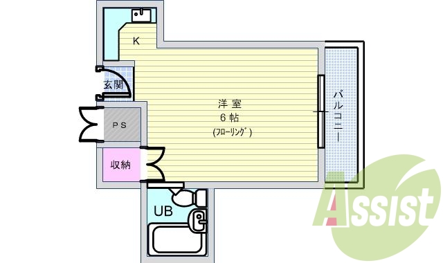 1階の間取り図