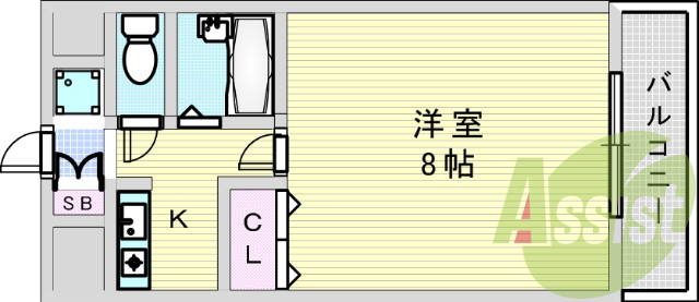 2階の間取り図