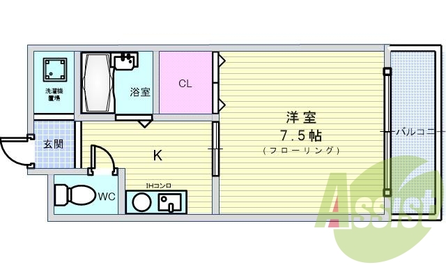 1階の間取り図