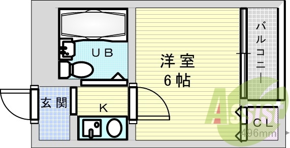 8階の間取り図